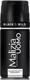 Malizia Deodorant & Bodymist Mannen Black and Wild 150 ml