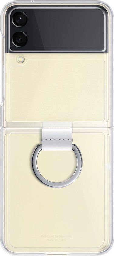 Samsung Galaxy Z Flip3 5G Clear Case with Ring - Transparent