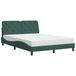 Bol Bed met matelas velours vert foncé 140x200 cm