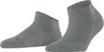 FALKE Sensitive London kort eenkleurig katoen sneakersokken enkelsokken dames grijs - maat 35-38