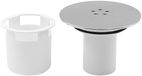 Dailygoods Couvercle de drain de douche chromé
