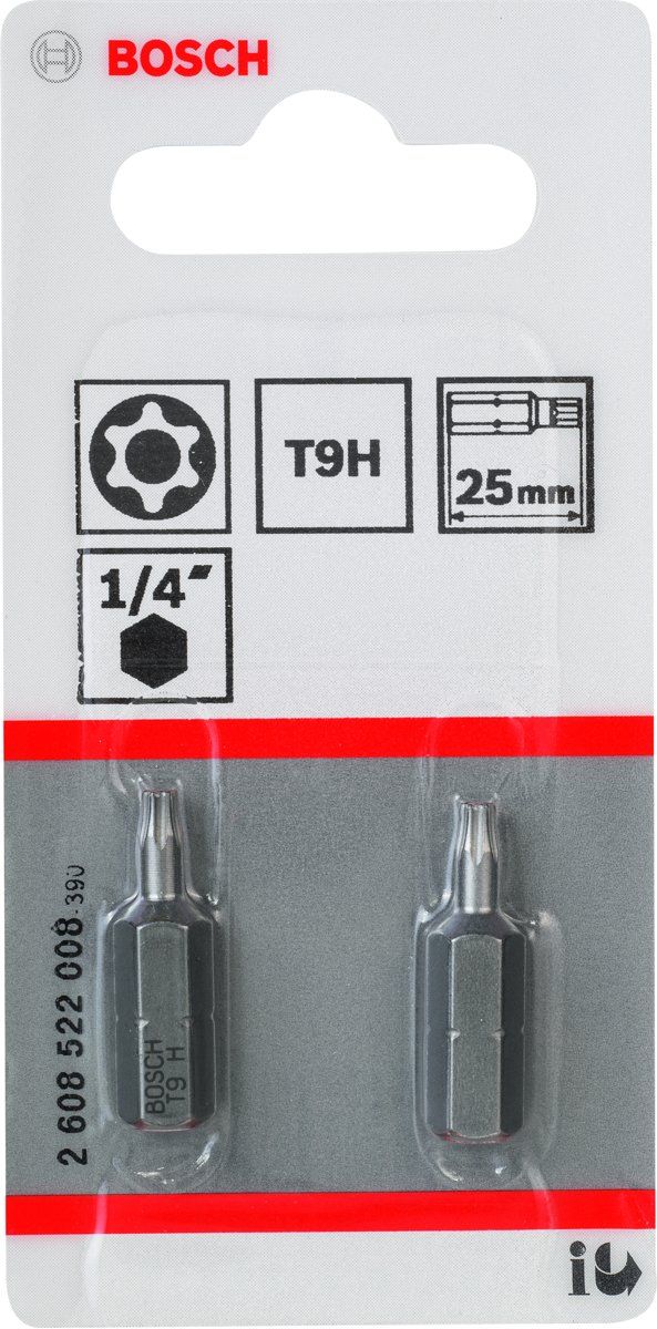 Bosch T9H Security-Torx?-bit extra-hard - T9H - 25 mm
