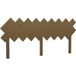 Tête de lit marron miel 178x3x80,5 cm bois massif de pin