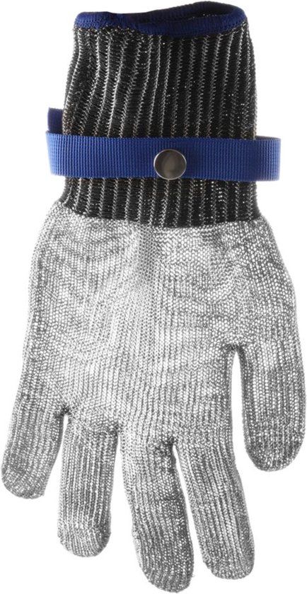 HENDI Snijbestendige handschoenen – roestvast staal – HPPE binnenhandschoen – Large – set van 2