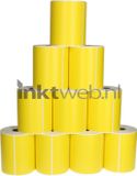 FLWR - Étiquettes / Zebra 10-pack étiquettes d'expédition / jaune / Convient pour Zebra