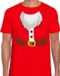 Bellatio Decorations Shoppartners Bv Kerstman Kerstkostuum T-shirt Rood Heren XL