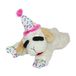 MULTIPET Lamb Chop Hondenspeelgoed met verjaardagshoed, roze, 26,7 cm