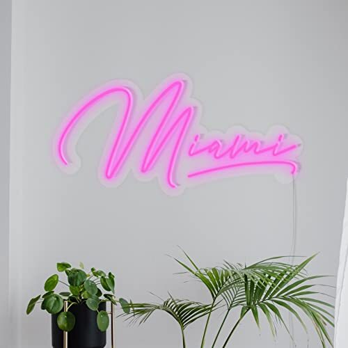 L10 Srl LED Signs Miami 80 Lifestyle Pink