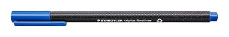Staedtler 334 Triplus Fineliner Superfine Puntpennen, 0,3 mm, Ultramarijn Blauw, Doos van 10
