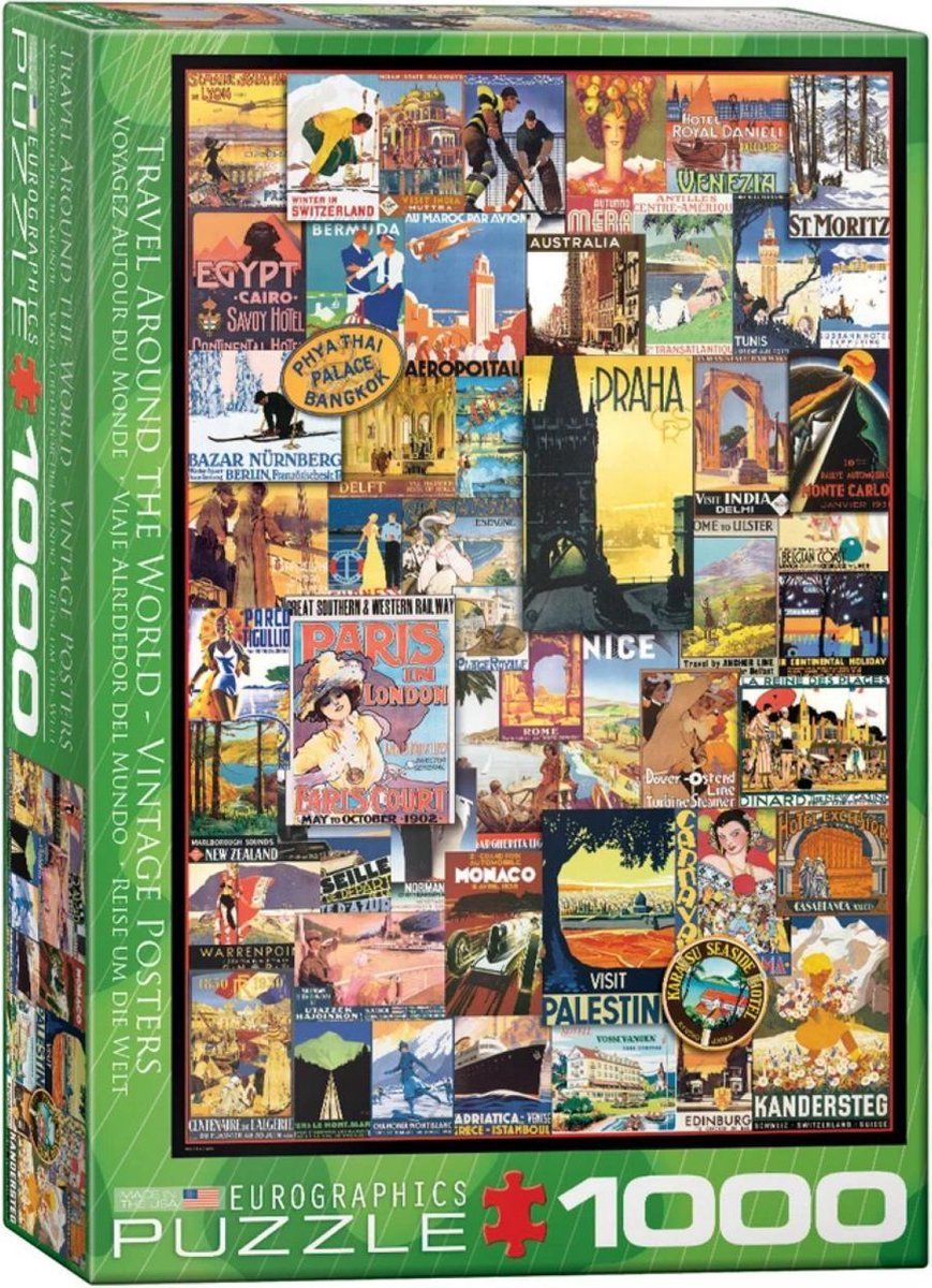 Eurographics Puzzel Reizen om de wereld - multi