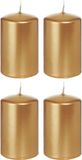 Trend Candles Bougies cylindriques/bougies en forme de tronc - set 20x - or - 5 x 8 cm - 18 heures de combustion