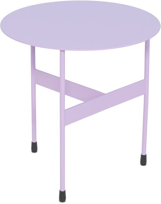 Spinder Design bijzettafel Mira High - Soft Lilac - Ø 45 - Staal