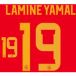 Flocage maison Espagne Coupe du Monde LAMINE YAMAL #19 2026 or