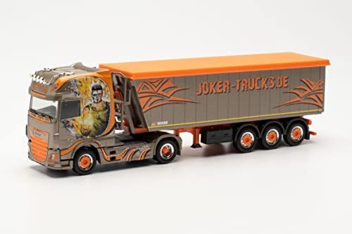 Herpa 313827 DAF XF SSC Stöffellinerzadel"Joker Trucks" model vrachtwagen miniatuurmodellen klein model verzamelbaar stuk detailgetrouw, meerkleurig