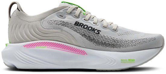 Brooks Adrenaline GTS 25 Hardloopschoenen Dames - Maat 38 - Grijs/Roze/Groen/Wit
