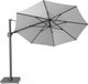 Platinum Sun & Shade Zweefparasol Challenger T² - Ø350cm - Lichtgrijs