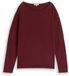 Tom Tailor Losvallende gebreide trui met kleurverloop gravel beige plum degrade Maat XS