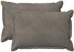 vidaXL - Taie d'oreiller - 2 pièces - BOIS - Gris clair - 50 x 70 cm - Velours