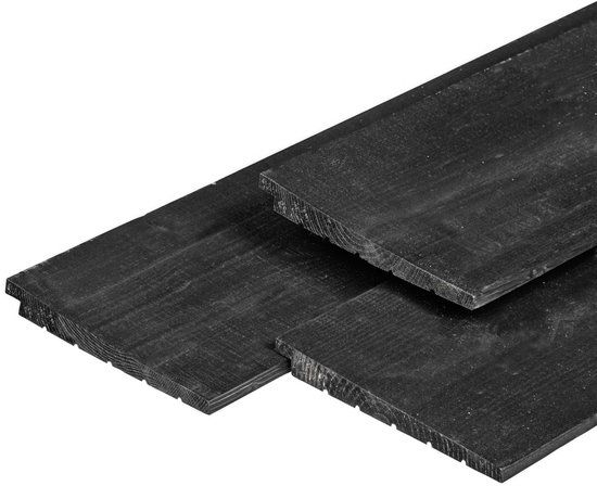 Merkloos Zweeds rabat Excellent douglas zwart geimpregneerd 1,2/2,7x19,5x300 cm