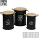 Urban Living LOFT & METAL POEFKAN MET JUTE ZITTING X3PCS S28XH45CM/M34XH50CM/L40XH55CM