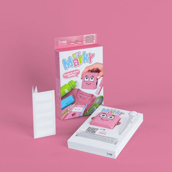STAEDTLER COLOP MARKY Textielstempel Set – Pastelroze – Voor Kleding & Spullen