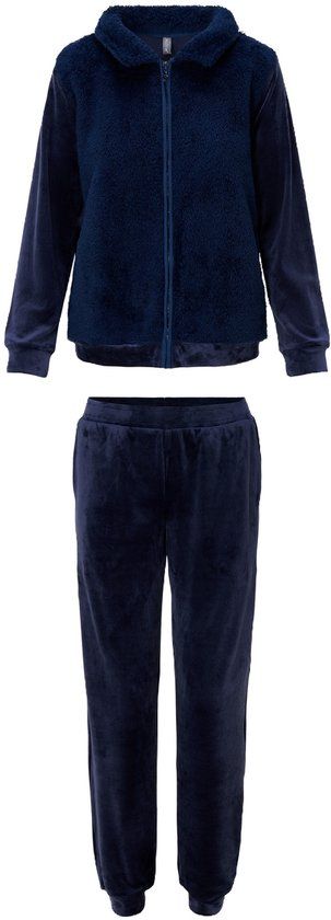 LingaDore Velvet fleece Huispak - Black iris