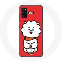 Maniacase Etui voor Samsung Galaxy S20 BTS Bangtan Boys BT21 RJ van Jin Rode Achtergrond