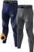 MEETHOO 2 Stuks Thermo Legging Heren - Grijs/Blauw - Maat M