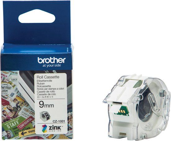 Brother CZ-1001 Printer Labels (9 mm x 5 m) - White