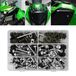 Benelli Kit de vis pour pare-brise de moto et carénage - 253 pièces - Argenté