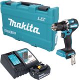 Makita DDF 487 RF1K accuboormachine 18 V 40 Nm borstelloos + 1x accu 3,0 Ah + oplader + koffer