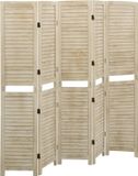 vidaXL Kamerscherm met 5 panelen 175x165 cm massief paulowniahout