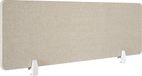 tectake® - Écran de bureau cloison acoustique Noisy - 160 x 40 cm - beige - avec noyau PET absorbant le son