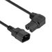 ACT Netsnoer C14 - C15 (haaks rechts) IEC60320 zwart 1,2 m