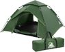 ECD Germany Pop-up tent voor 4 personen, kampeertent outdoor groen