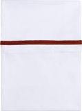 Baby's Only Wieglaken gebreide bies - Brique/Wit - 80x100 cm