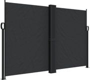vidaXL Windscherm uittrekbaar 160x1000 cm zwart