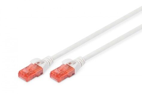 DIGITUS LAN-kabel Cat 6 – 2 m – U/UTP ongeschermd – 1 Gbit/s – 250 MHz – PoE++ – AWG 27/7 – LSZH – RJ45-netwerkkabel – patchkabel – compatibel met Cat6A en Cat5e – wit