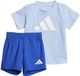 Adidas Essentials Tee Set Blauw 6-9 Months Jongens,Meisjes