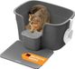 Feandrea Kattenbak, Extra Grote, Hoogzijdige, Kattenbakmat, Schep | Kattenbak voor Grote Katten, Opbergdoos, Leigrijs, BOXAL Collectie PPT003G02