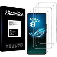 Phonillico® Asus Rog Phone 8 Gehard Glas [Pack 4]