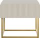 Selsey Veldio - Nachtkastje 50 cm - Grijs beige met gouden poten