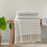 Catherine Lansfield Living Stab Stitch 125 x 150 cm Deken sprei natuurlijk