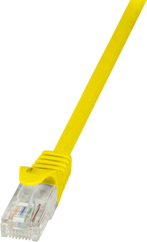 Logilink CP2067U RJ45 Netwerkkabel, patchkabel CAT 6 U/UTP 3.00 m Geel Snagless