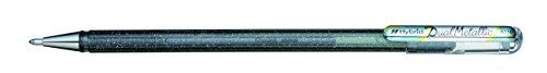 Pentel K110-DAX Dual Metallic Hybrid Gelroller, set van 12 stuks, zilver