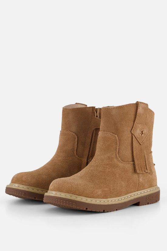 Shoesme Bc24w004 Laarzen - Suède - Unisex - Cognac - Maat 24