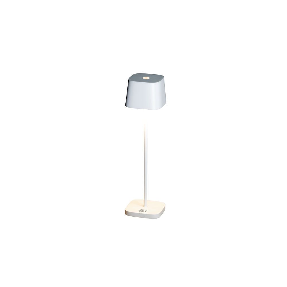Konstsmide Capri Mini Outdoor Table Lamp - LED - White - Dimmable - IP54