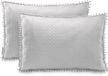 AmeliaHome Meadore Zilver Kussenslopen 50x70 cm