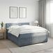 Maison Exclusive - Lit Boxspring avec matelas gris foncé 140 x 190 cm velours