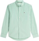 Tommy Hilfiger Heren Lange Mouwen Shirt Katoen Maat L Groen